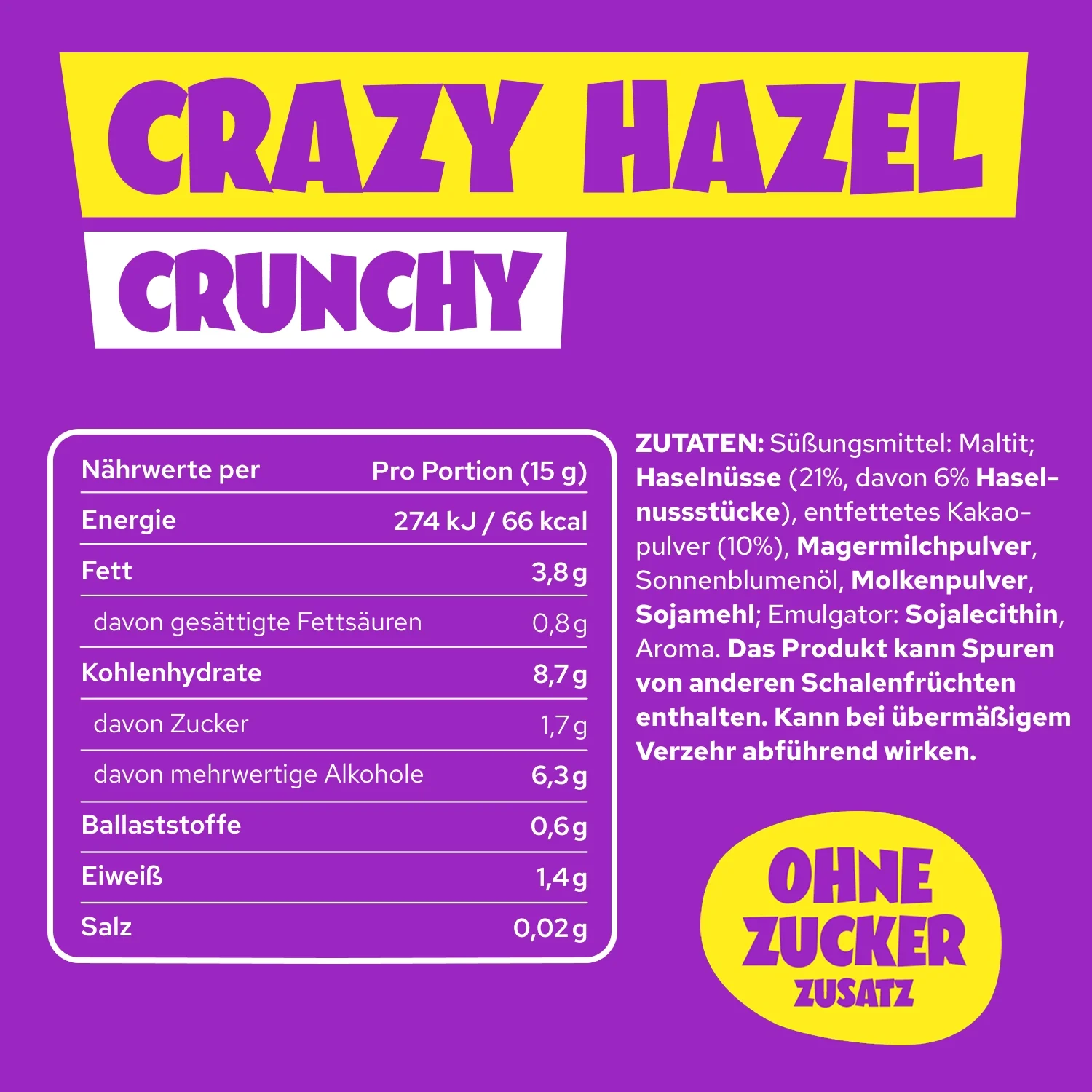Gratis Nuss Creme Crazy Hazel Crunchy 200g - Image 5