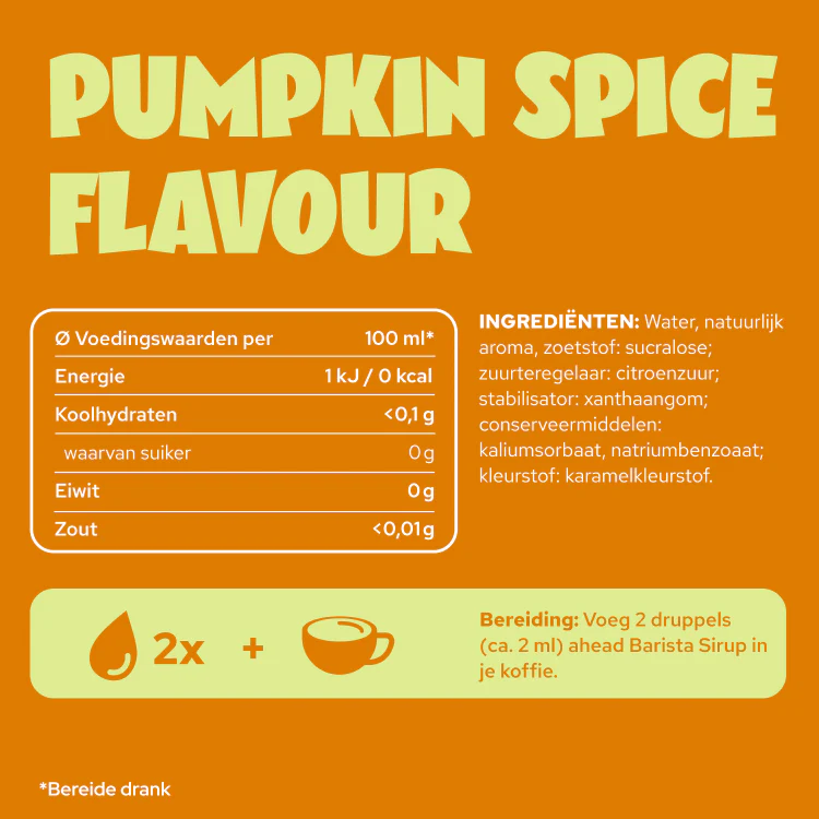 Gratis Pumpkin Spice Flavour Zero Sugar Sirup - Image 8