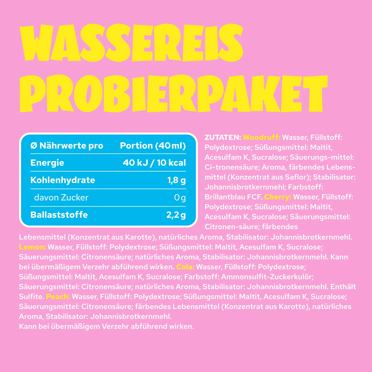 Gratis Wassereis Probierpaket - Image 6